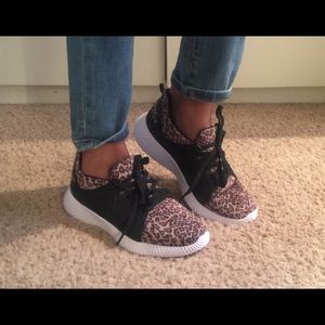 Animal print sneakers